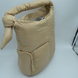 Puffer shoulder bag - stone