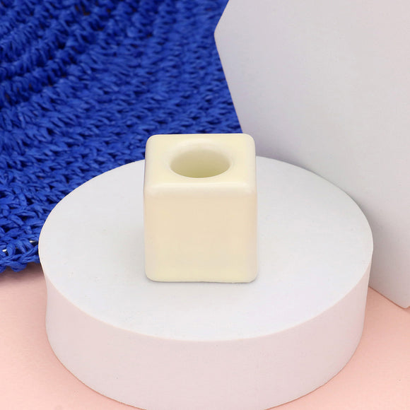 Square Shaped Solid Ceramic Toothbrush Holder / Pen Stand