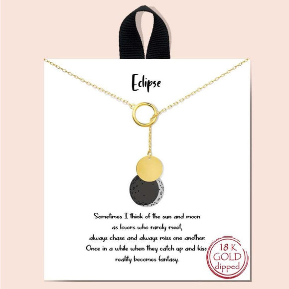 Eclipse necklace - gold
