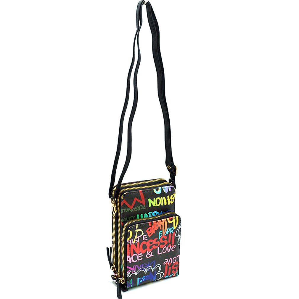 Graffiti crossbody bag sale