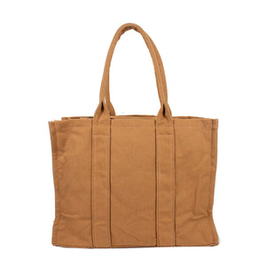 2-in-1 canvas tote set - brown