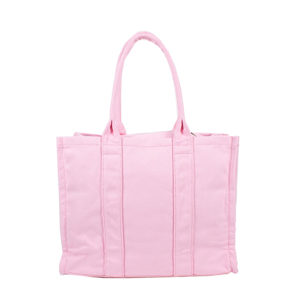 2-in-1 canvas tote set - pink