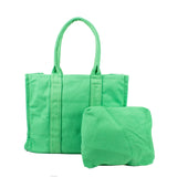 2-in-1 canvas tote set - apricot