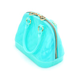 Quilted jelly crossbody bag - teal