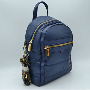 Quilted backpack - navy