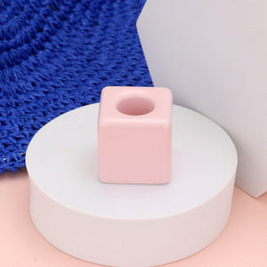 Square Shaped Solid Ceramic Toothbrush Holder / Pen Stand