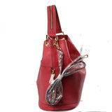 Side pocket hobo bag with pouch - gold