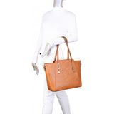 Double tote bag - apricot