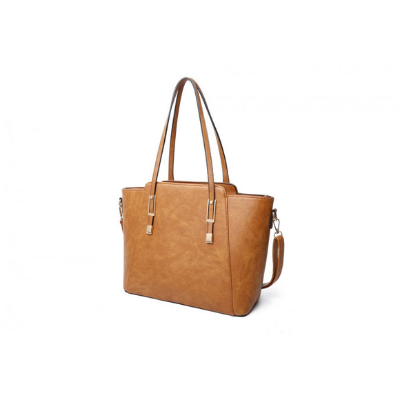 Double tote bag - apricot