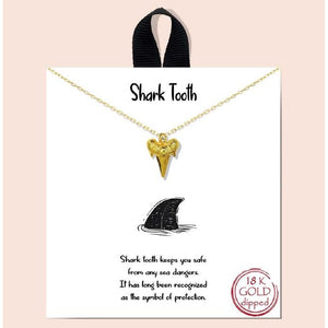 Shark Tooth - gold