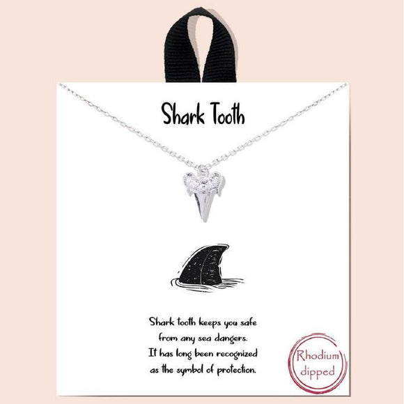 Shark Tooth - silver
