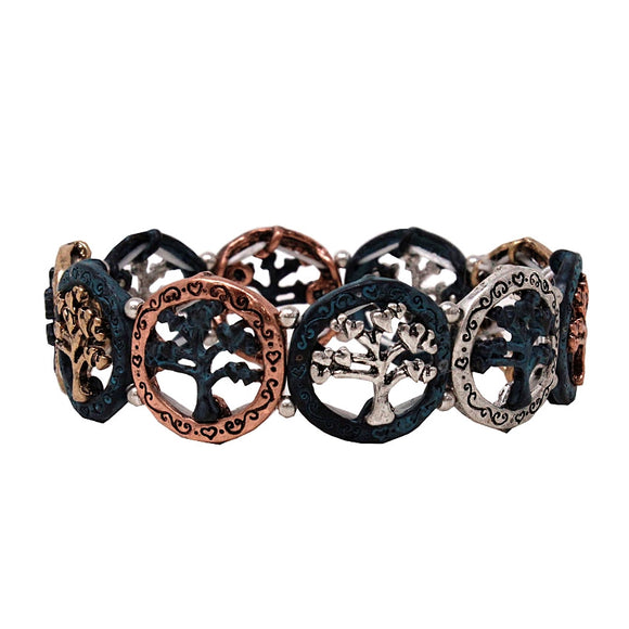 Tree of life bracelet - patina