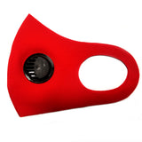 Polyester Mask w/ respirator - Red