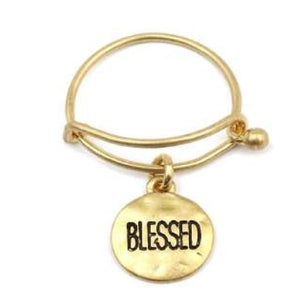 [12pcs set] Blessed ring - worn gold