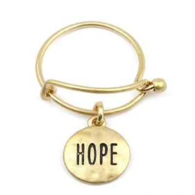 [12pcs set] Hope ring - worn gold