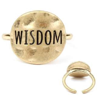 [12pcs set] WISDOM gold ring