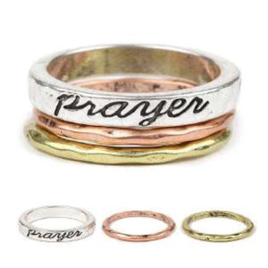 [12pcs set] Prayer three rings - multi