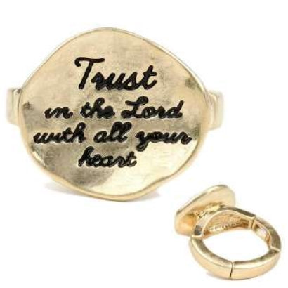 [12pcs set] Trust ring - gold