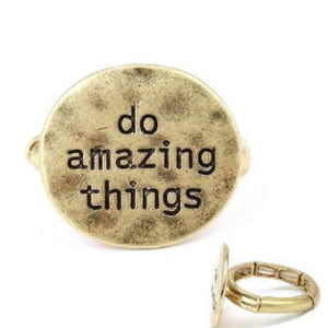 [12pcs set] do mazing things ring - worn gold