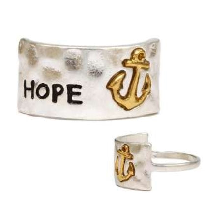 [12pcs set] Hope ring - silver