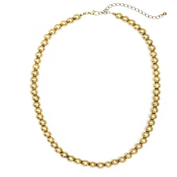 [12pcs set] XS ball necklace - gold