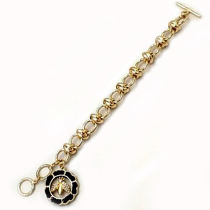 [2pcs] Queen Bee Chain Bracelet - gold