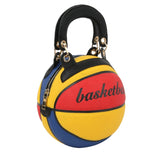 Basketball handbag - brown black