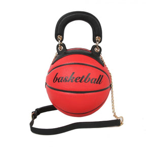 Basketball handbag - red black