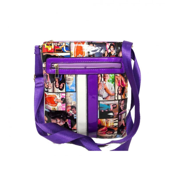 Michelle Obama mazaine crossbody bag - purple