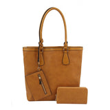 3 in 1 long handle tote set - mustard