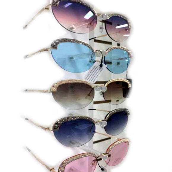 [12pcs] Crystal top sunglasses