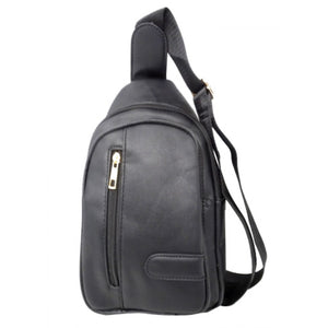 Crosshatch bag - black