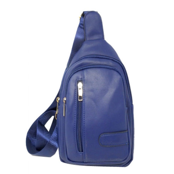 Crosshatch bag - blue