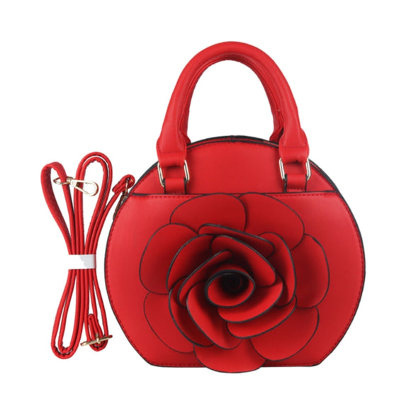 Floral edition satchel - red