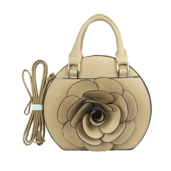 Floral edition satchel - beige