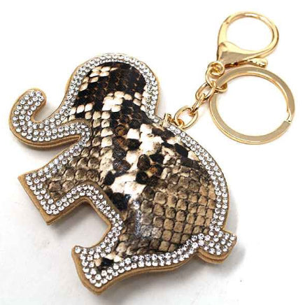 [12pcs] Elephant with snake skin key chain ($2/pc)