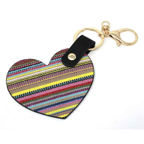 [12pcs] Serape pattern heart key chain ($2.5/pc)
