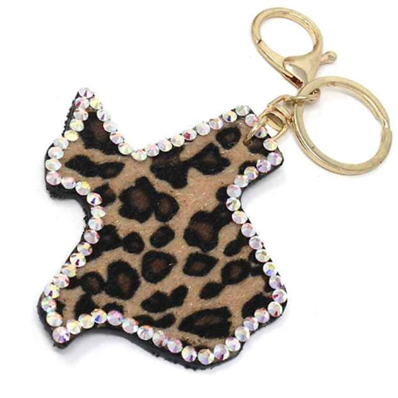 [12pcs] Texas map with stud and leopard print key chain ($2.75/pc)