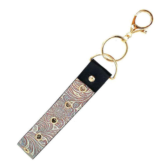 [12pcs] Flower embossed keychain with hole ($3/pc)