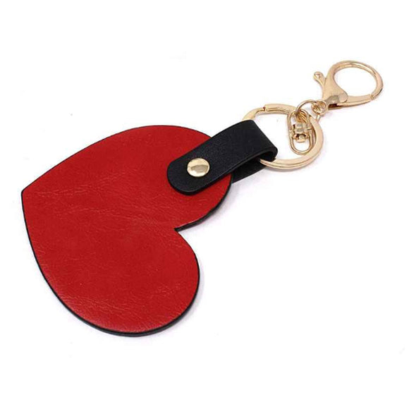 [12pcs] Heart leather keychain ($2.75/pc)
