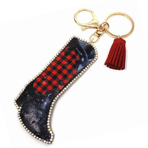[12pcs] Western boots keychain - red ($3.75/pc)