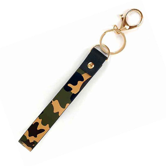 [12pcs] Camo strap keychain - brown ($2.5/pc)