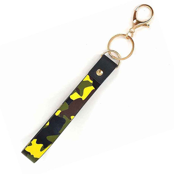 [12pcs] Camo strap keychain - yellow ($2.5/pc)