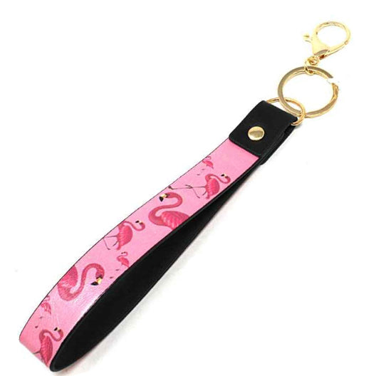 [12pcs] Flamingo print keychain strap ($3/pc)