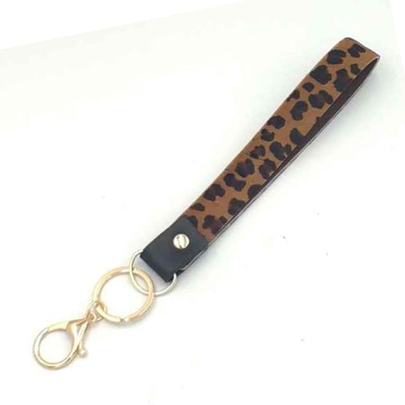 [12pcs] Leopard print keychain strap ($4/pc)