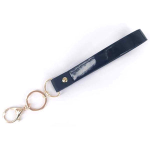 [12pcs] Enamel keychain strap - black ($2.75/pc)