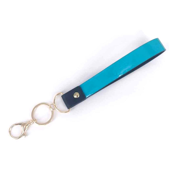 [12pcs] Enamel keychain strap - blue ($2.75/pc)