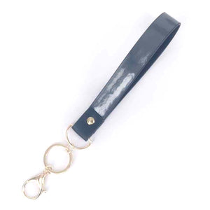 [12pcs] Enamel keychain strap - grey ($2.75/pc)