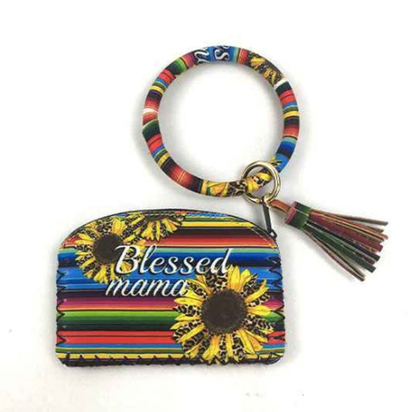 [12pcs] Wristlet coin wallet - blessed mama ($3/pc)