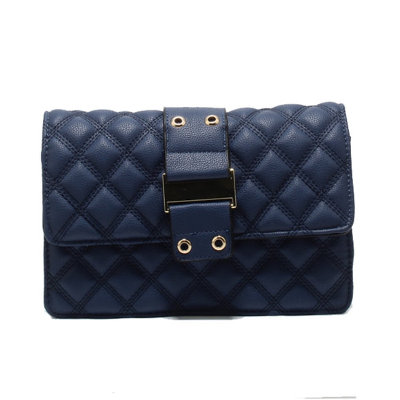 Quilted crossbody bag - blue
